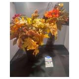 2 - Fall Décor: 1 Wall Cross, and 1 - Fall Planter