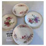 4 Antique Plates