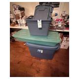 Green & Blue Storage Contanters