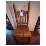 2 - Spindle Back Wooden Chairs