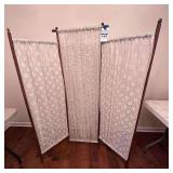 3 Panel Lace Room Divider