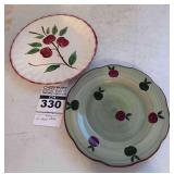 2 - Apple Franciscan Plates