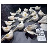 Lot of Christmas White Doves