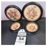 4 - Frames Curved Round Front Florals