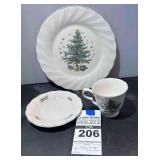 "Happy Holidays" Nikco Japan in Box - Place Setting