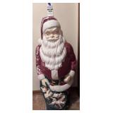 Vintage Tall Santa - Blow Mold