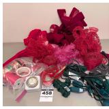 Lot of Christmas Bows, Power Plugs, Timers