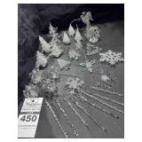 Christmas Ornaments -Trees  Crystal, Glass, & Mirrors
