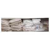 Large Lot of White Towels in different sizes