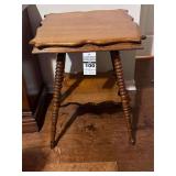 Antique "Tiger Oak" Side/End Table