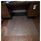 Office Desk with Office Chair Mat