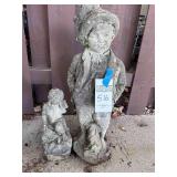 2 Concrete Statues