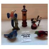 4 - Birds and a wooden nest