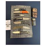 Assorted Hunting and Pocket Knives