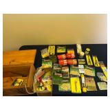 Black Powder Supplies & Ammo with Wooden Box