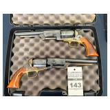 Pair of ASM Black Powder Cal .44 Made in Italy Revolvers