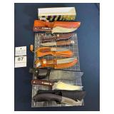 Assorted Hunting Knives with Sheaths