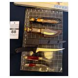 Assorted Knives: Hunting, Fishing, Pocket - Mixed Lot