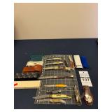 Assorted Pocket Knives including Queen Steel and Case