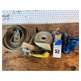 Assorted Straps and Ratchet Tie Downs