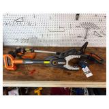 Worx 20V MAX Lithium Jawsaw and Wheeled String Trimmer