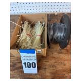 Red Brand Electric Fence Wire with Zip Ties