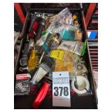 Assorted Auto Parts Drawer - Fuel Injectors, Mopar Parts, Hardware