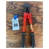 Red Metal Bolt Cutters