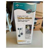 Medline 5-Inch Walker Wheels with Glide Caps