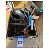 Mixed Lot of Parts including Speaker, Fan, and Metal Components