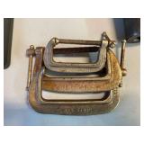 Lot of Assorted C-Clamps