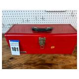 Ace Hardware Red Metal Tool Box with Contents