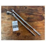 Snap-On Ratchet and Great Neck BB18 Breaker Bar Set