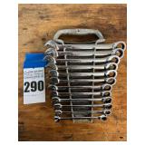 Set of GearWrench Ratcheting Combination Wrenches