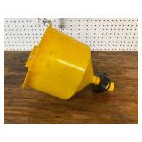 Yellow Oil Drain Funnel with Black Valve