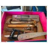 Mixed Lot of Hand Tools - Saws, Hammers, Trowel, and More