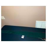 Handmade Green Felt Scarf with Red Stitching