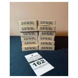 Lot of 30-06 FMJ BALL Ammunition in Boxes