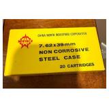 Norinco 7.62x39mm Ammunition - 20 Cartridges