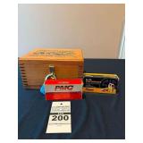 Ammunition Lot with Decorative Wooden Box