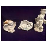 3 Angel Statues/Candle Holders