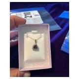 10K Mystic Topaz Pendant with Chain