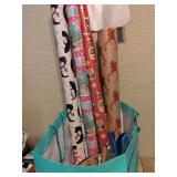 Christmas Wrapping Paper, Tape and Ribbon