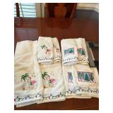WW Scale and 4 Holiday Towels and 4 Hand Towels
