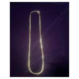 Multi-Strand Liquid Silver Necklace