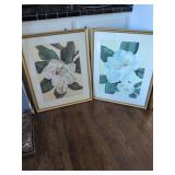 Pair of Magnolia Prints 26 x 32