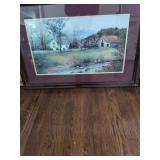 Burton Dye Farm Print 34 x 24 Signed and Numbered