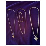 3 Necklaces and a Bracelet