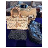 Designer Pursed- Look New! -2 Coach and 1 Dooney and Bourke   and 1 Black Purse