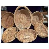 6 Baskets with Handles